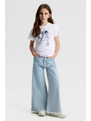 Nk Kız Çocuk Taşli Caprice Pantolon 8-14 Yaş Açık Mavi