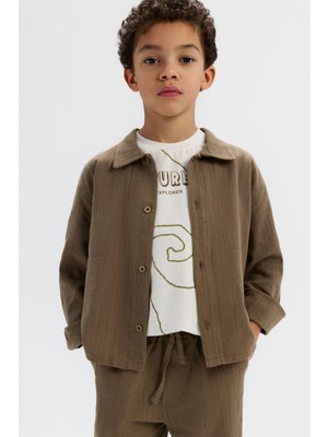 Nk Erkek Çocuk Mineral Gömlek 4-8 Yaş Yeşil