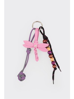 Elle Pembe Çanta Charm Anahtarlık