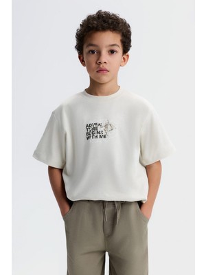 Nk Erkek Çocuk Nepal Tshirt 4-8 Yaş Bej