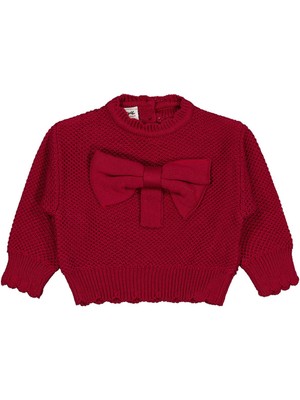 Civil Baby Fiyonk Detaylı 6-18 Ay Kazak - Kırmızı 18-24 Ay