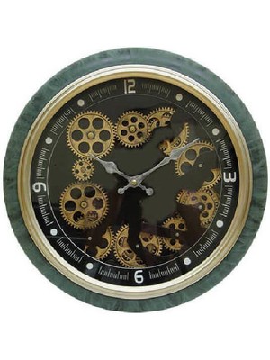 Katre46 Saat Çarklı Duvar Saati Dekoratif Ev Ofis Hediyelik