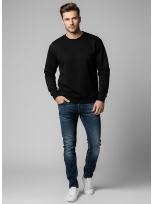 Unique Core Basic Kışlık Içi Polarlı Sweatshirt
