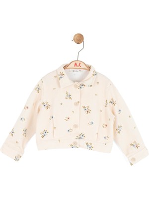 Nk Kız Bebek Spring Ceket 1-4 Yaş Krem