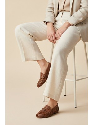 İskarpin Femi 727 Kadın Deri Delikli Babet