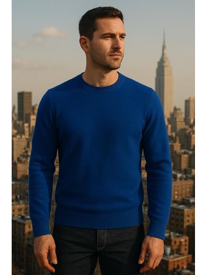 Masimar Erkek Bisiklet Yaka Yumuşak Dokulu Kumaş Regular Fit Sweatshirt