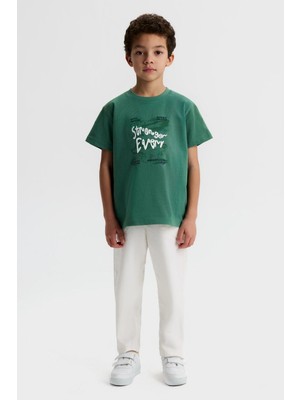 Nk Erkek Çocuk Chance Tshirt 4-8 Yaş Yeşil