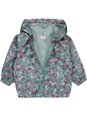 Civil Baby Çiçek Baskı 6-18 Ay Yağmurluk - Yeşil 6-9 Ay