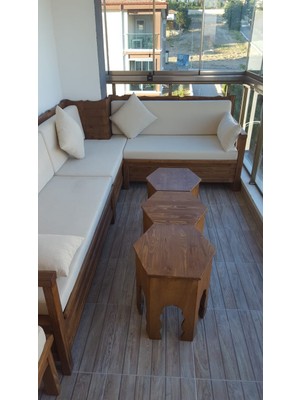 Geleneksel Ahşap Sedir Takımı Model 63