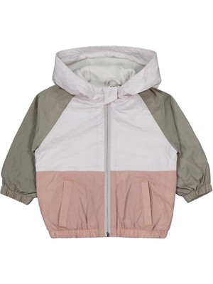 Civil Baby Blok Renkli Içi Polarlı 6-18 Ay Yağmurluk - Haki 6-9 Ay