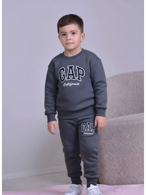 bebexy Gap Yazılı  Alt Üst Takım Gri