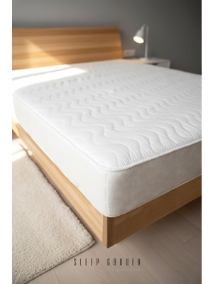 Sleep Garden %100 Pamuk Üst Kumaş Kapitoneli Kalın Full Kenar Sıvı Geçirmez Alez