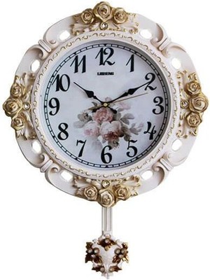 Katre46 Sarkaçlı Duvar Saati Dekoratif Hediyelik