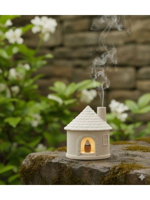 El Yapımı Taş Tozu Geri Akış Ev Tütsülük Dekoratif Şelale Benzersiz Tasarım