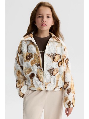 Nk Kız Çocuk Laura Ceket 8-14 Yaş Ekru-Camel