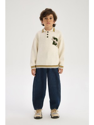 Beverly Hills Polo Club Bg Store Erkek Çocuk Ekru Kazak