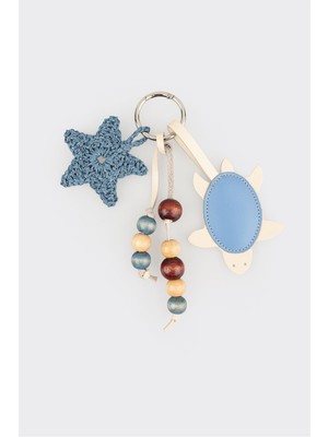 Elle Mavi Çanta Charm Anahtarlık