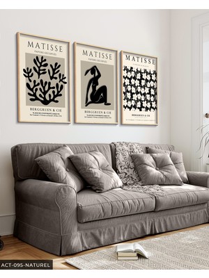 Evine Moda Matisse Berggruen & Cie 3 Parça Ahşap Çerçeveli Tablo