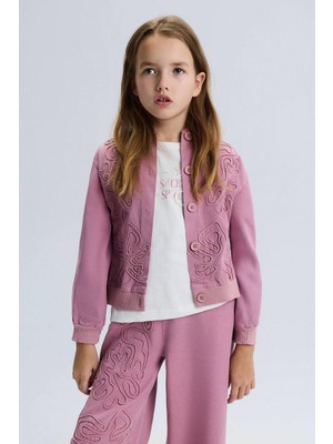 Nk Kız Çocuk Nil Ceket 8-14 Yaş Gül Kurusu