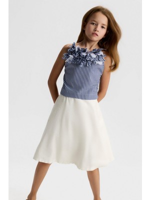 Nk Kız Çocuk Mare Crop 8-14 Yaş Lacivert