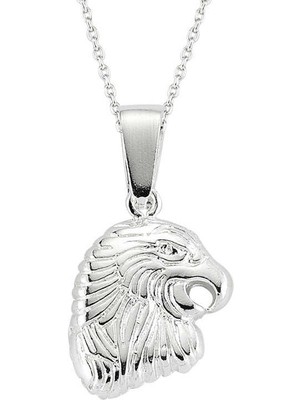 Katre46 925 Ayar Gümüş Kartal Erkek Gümüş Kolye