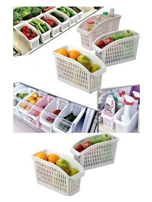 Safir Buzdolabı Içi Dolap Içi Düzenleyici Organizer 4 Adet
