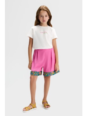 Nk Kız Çocuk Boho Şort 8-14 Yaş Fuşya
