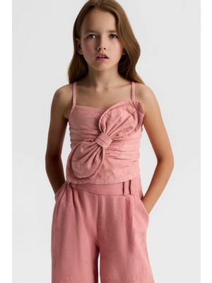 Nk Kız Çocuk Azra Crop 8-14 Yaş Gül Kurusu