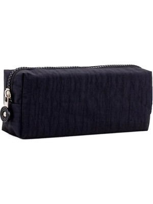 Kost Siyah Krinkıl Kumaş Yıkanabilir Kalemlik Kalem Kutusu Sevimli Anahtarlik Hediye