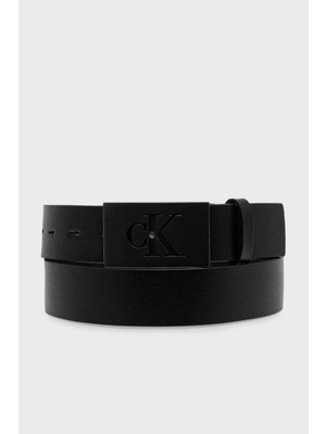 Calvin Klein Logolu Deri Kemer LV04D7043GV8N Erkek Kemer LV04D7043G V8N