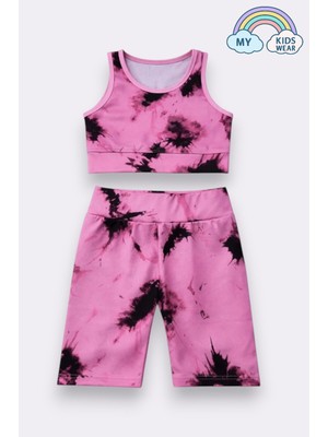 My Kids Wear Kız Çocuk Çok Amaçlı Desenli Mayo & Spor Takımı 12440