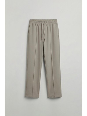 Abluka Online Erkek Beli Lastikli Baggy Pantolon Bej