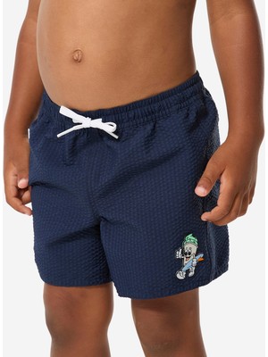 Decathlon Çocuk Kısa Deniz Şortu - Lacivert - 100