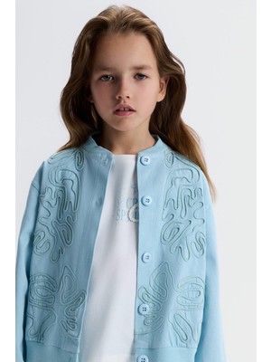 Nk Kız Çocuk Nil Ceket 8-14 Yaş Mavi