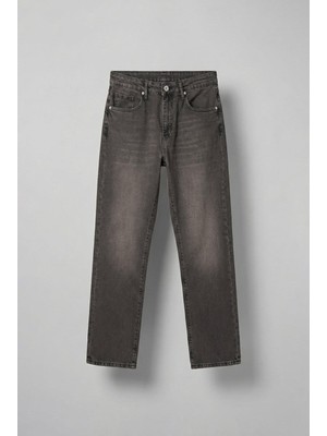 Abluka Online Erkek Yıkamalı Baggy Fit Jean Pantolon Kahverengi