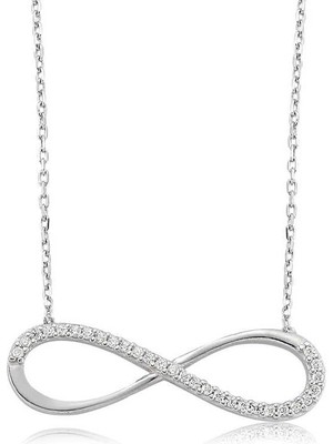 Katre46 925 Ayar Gümüş Sonsuzluk Kadın Gümüş Kolye