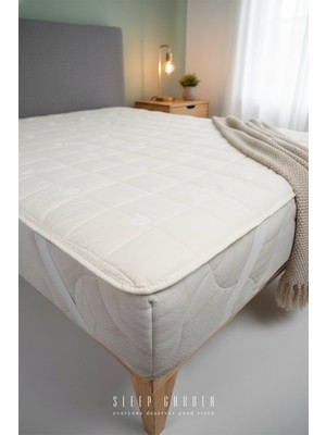 Sleep Garden Yün Yatak Alezi Lastikli Çantalı Çift Kişilik (160X200)