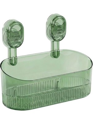 Sunup SN-29266 Vantuzlu Şeffaf Banyo Mutfak Rafı Organizer