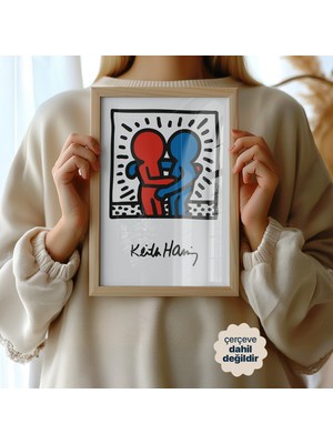 Persona Istanbul Keith Haring "sınır Tanımayan Sevgi" - Renkli Birlik (Çerçevesiz)
