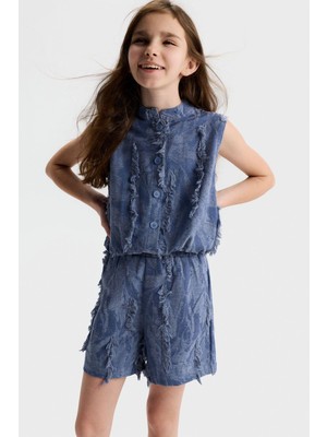 Nk Kız Çocuk Jülide Yelek 8-14 Yaş Indigo