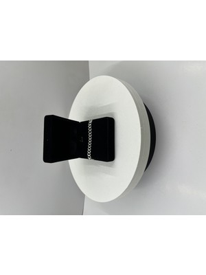 İkonive Unisex 925 Ayar Gümüş Gurmet Tek Sıra Bileklik — Kutulu Gönderim, Hediyelik, Rodyum Kaplama