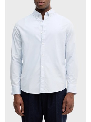 Calvin Klein Pamuklu Regular Fit Klasik Yaka Uzun Kollu Gömlek LV140EM125CIQ Erkek Gömlek LV140EM125 Cıq