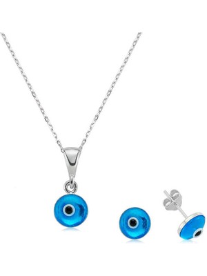 Katre46 925 Ayar Gümüş Nazar Set