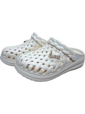 Benitto Kids Calx Kadın Taşlı Yüksek Taban Kaydırmaz Taban Terlik Sandalet BNT1430