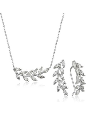 Katre46 925 Ayar Gümüş Başak Set