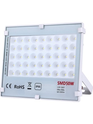 Oddity Smd 50W LED Projektör IP66 Dış Mekan Aydınlatma 220V Beyaz Işık 5250 Lümen