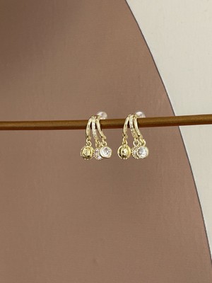 Lavanderopa Gold Renk Çelik Küpe