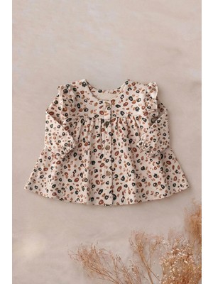 Cigit Oversize Desenli Hırka 1-5 Yaş Taş