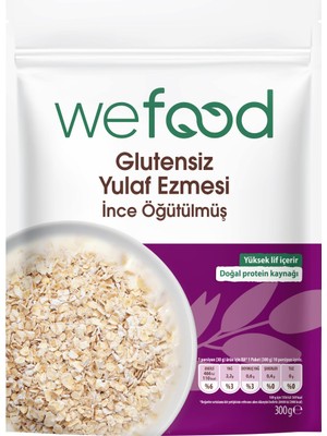 Wefood Ince Öğütülmüş Glutensiz Yulaf Ezmesi 300 gr 8683347034826