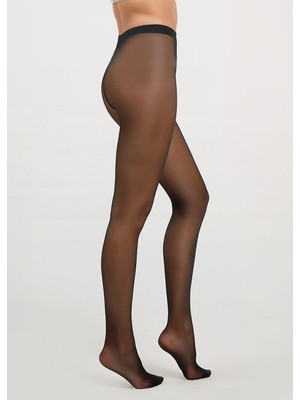 Suwen Tulle Külotlu Çorap - Siyah